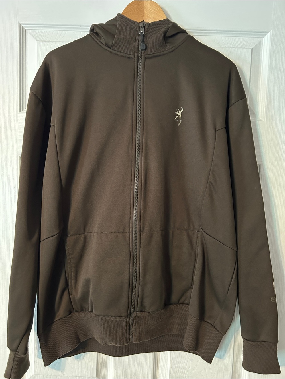 Browning Brown Full-Zip Hooded Sweatshirt